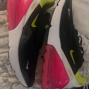 Nike Air Max 270 Rare Black with Pink and Neon Accents